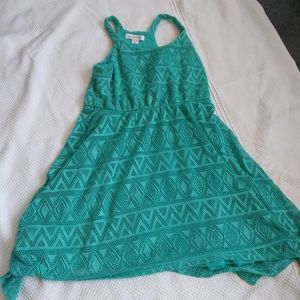 Exhilaration M7/8 green dress